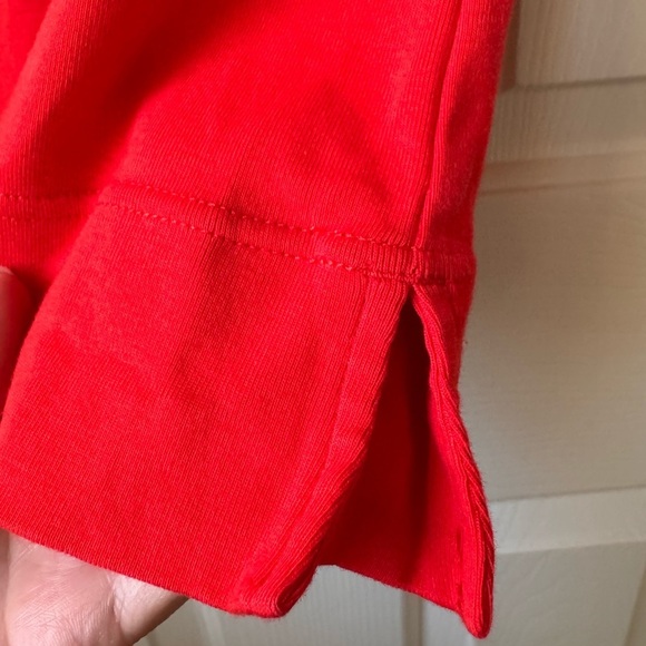 Tory Burch women’s Polo sleeve coral orange Cotton small - Picture 6 of 10